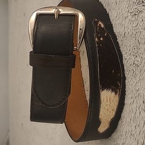 Tony Lama vintage leather with cowhide cutouts